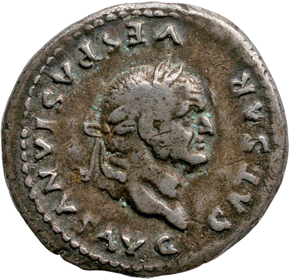 RIC II, Part 1 (second edition) Vespasian 964 Vespasian obverse, Head of Vespasian, laureate, right