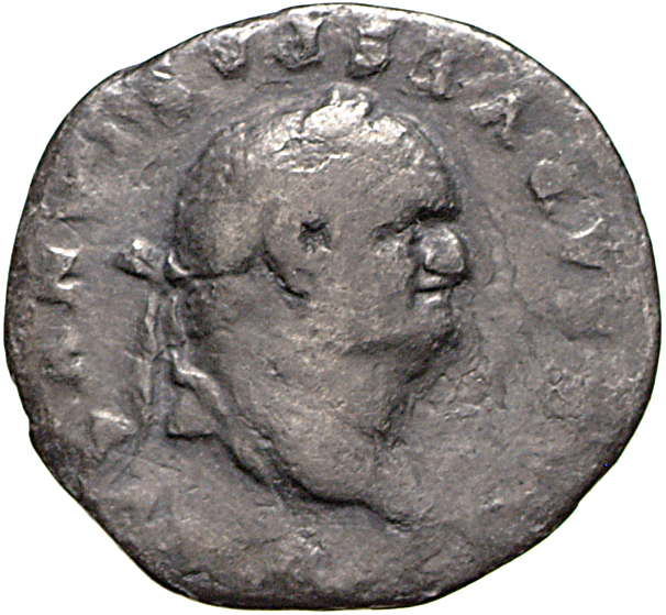 RIC II, Part 1 (second edition) Vespasian 968 Vespasian obverse, Head of Vespasian, laureate, right
