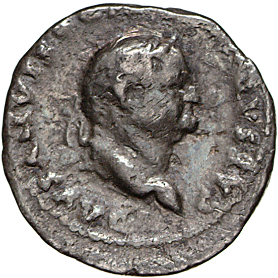 RIC II, Part 1 (second edition) Vespasian 968 Vespasian obverse, Head of Vespasian, laureate, right