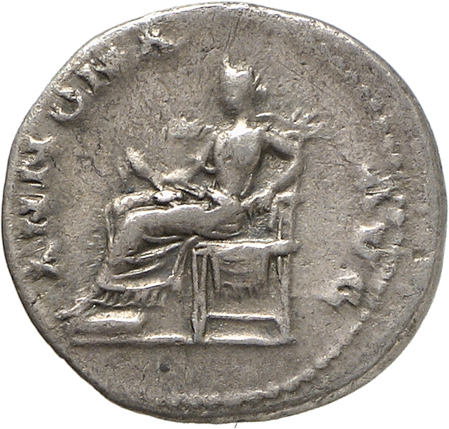 RIC II, Part 1 (second edition) Vespasian 972 Vespasian reverse, Annona, draped, seated left on throne, feet on stool, hol...