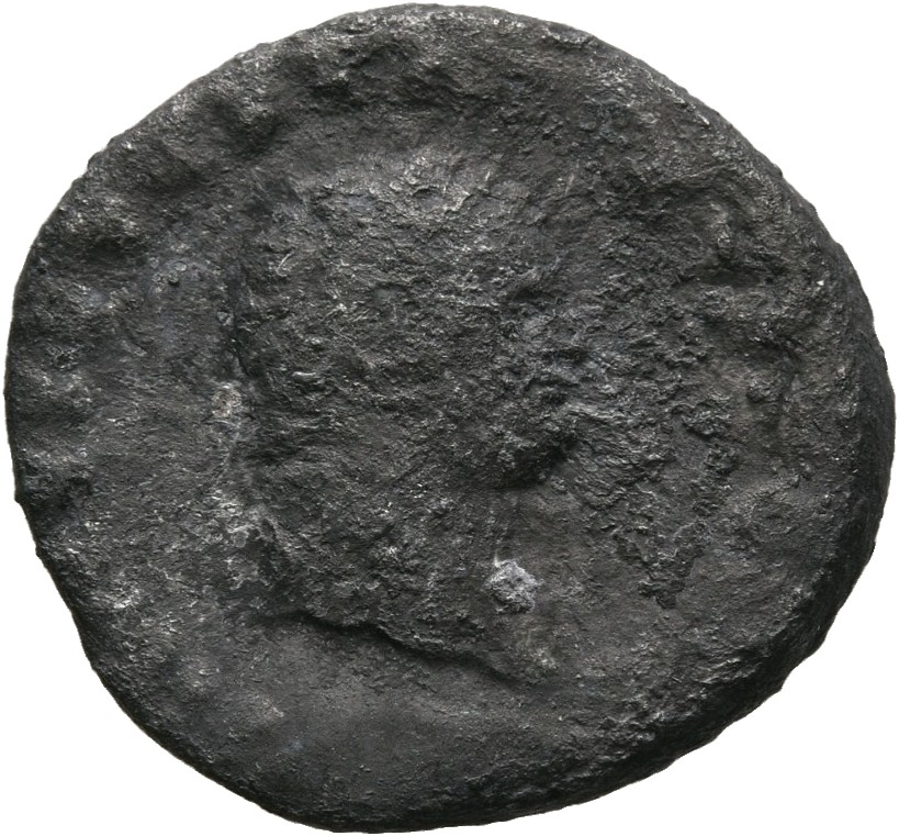Vespasian obverse — Head of Titus, laureate, right