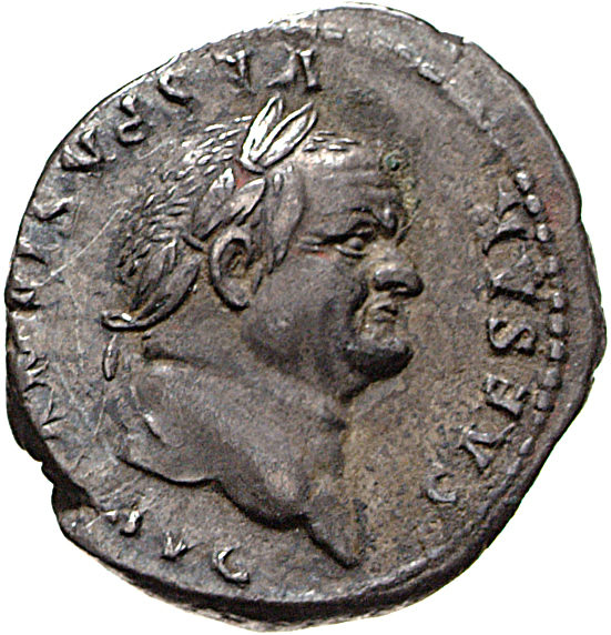RIC II, Part 1 (second edition) Vespasian 982 Vespasian obverse, Head of Vespasian, laureate, right