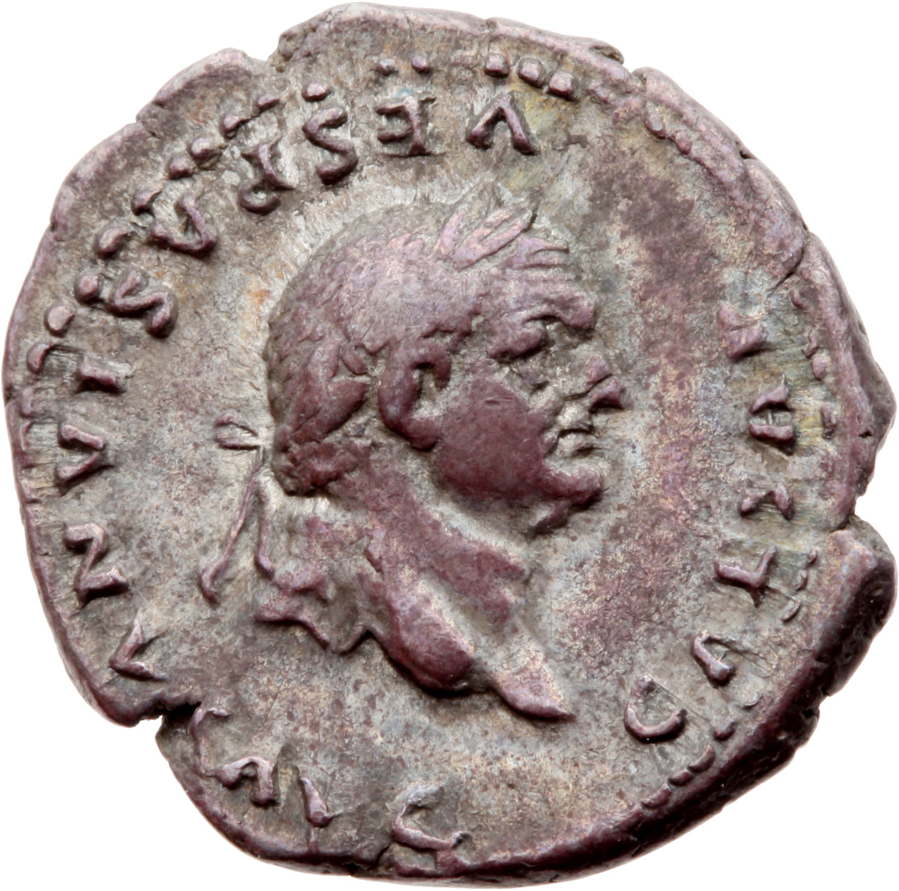 RIC II, Part 1 (second edition) Vespasian 982 Vespasian obverse, Head of Vespasian, laureate, right