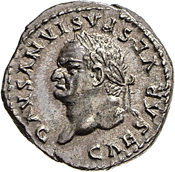 RIC II, Part 1 (second edition) Vespasian 983 Vespasian obverse, Head of Vespasian, laureate, left