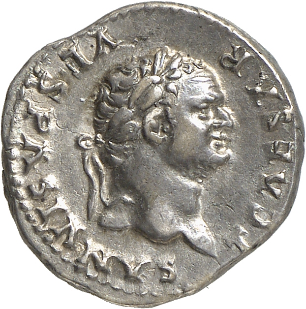 RIC II, Part 1 (second edition) Vespasian 986 Vespasian obverse, Head of Titus, laureate, right