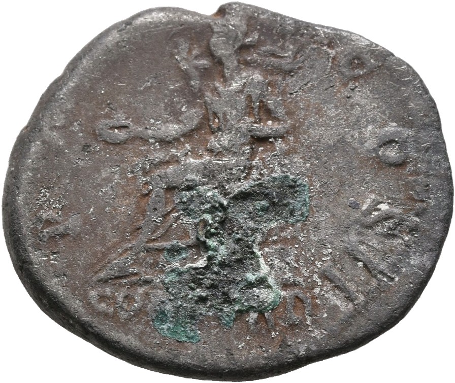 RIC II, Part 3 (second edition) Hadrian 110 Hadrian reverse, Concordia seated left on throne, holding patera and resting o...