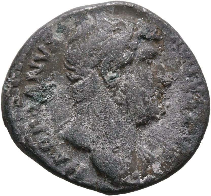 RIC II, Part 3 (second edition) Hadrian 1101 Hadrian obverse, Head of Hadrian, right