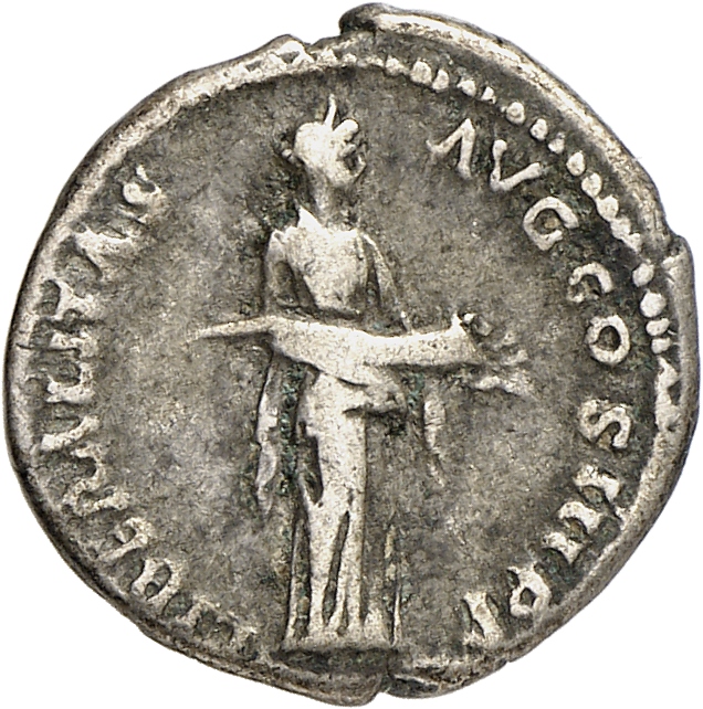 RIC II, Part 3 (second edition) Hadrian 1106 Hadrian reverse, Liberalitas standing right, emptying cornucopia held in both...