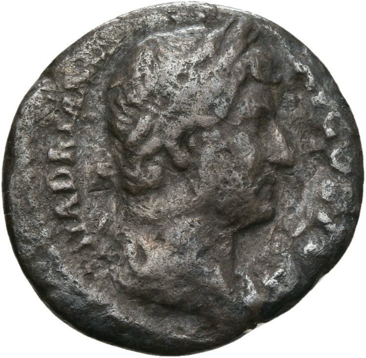 RIC II, Part 3 (second edition) Hadrian 1128 Hadrian obverse, Bust of Hadrian, draped, right, viewed from rear or side
