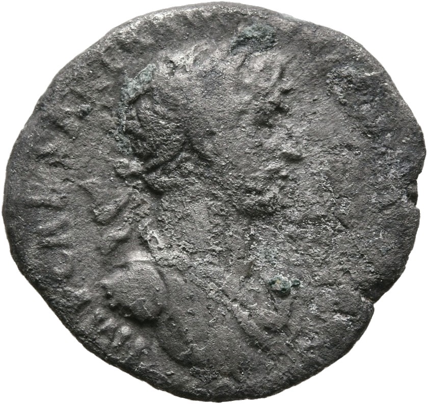 RIC II, Part 3 (second edition) Hadrian 115 Hadrian obverse, Bust of Hadrian, laureate, cuirassed, right, viewed from front