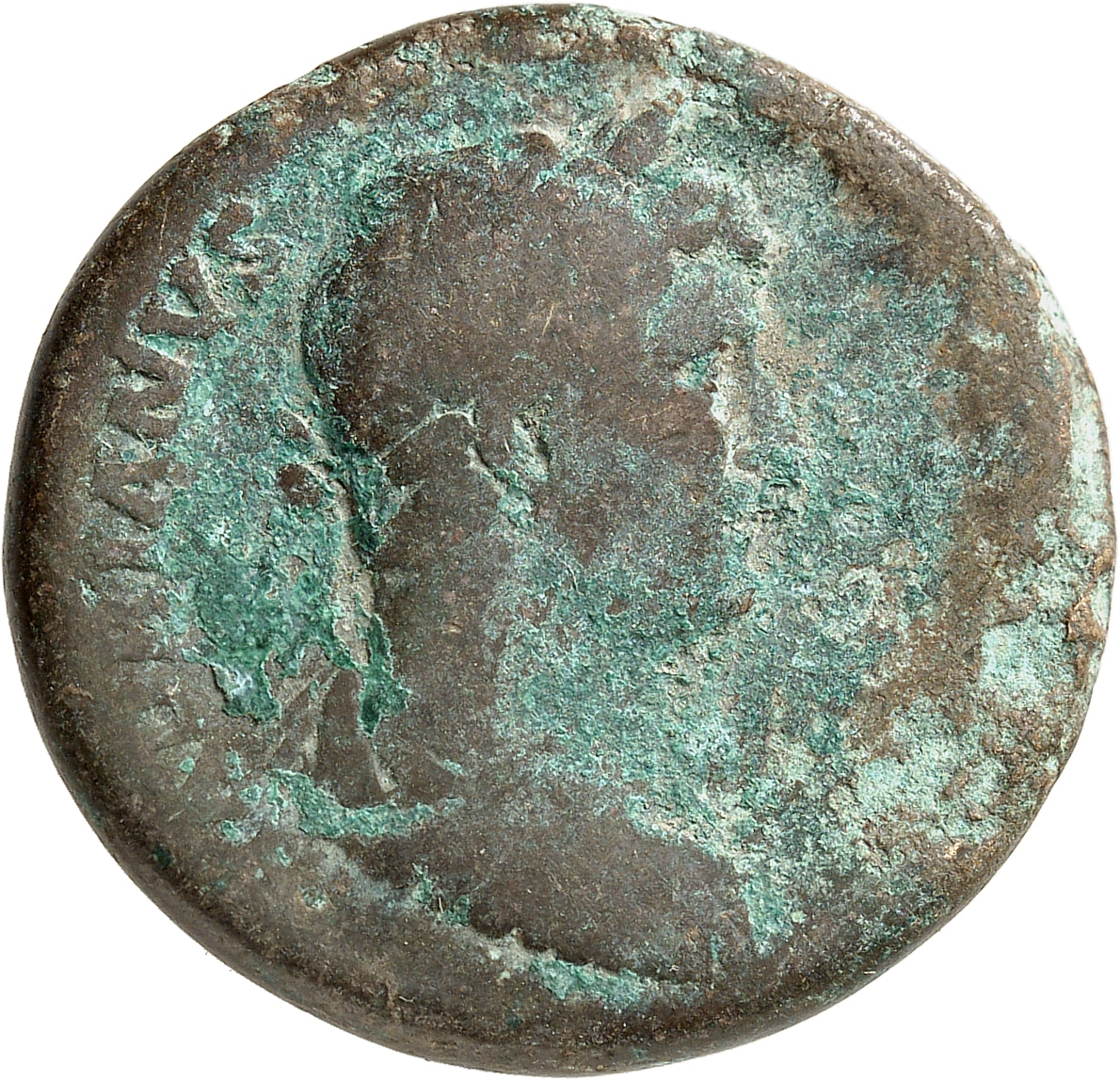 RIC II, Part 3 (second edition) Hadrian 1158 Hadrian obverse, Bust of Hadrian, laureate, draped and cuirassed, right, view...