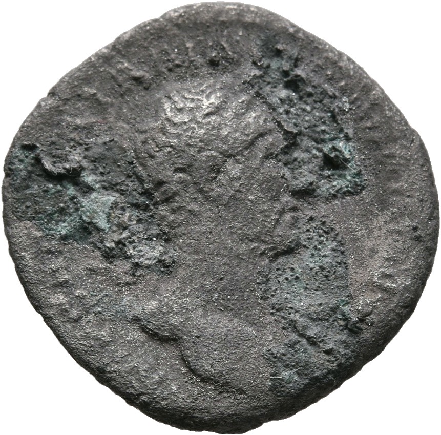 RIC II, Part 3 (second edition) Hadrian 117 Hadrian obverse, Bust of Hadrian, laureate, bare chest, traces of drapery on f...