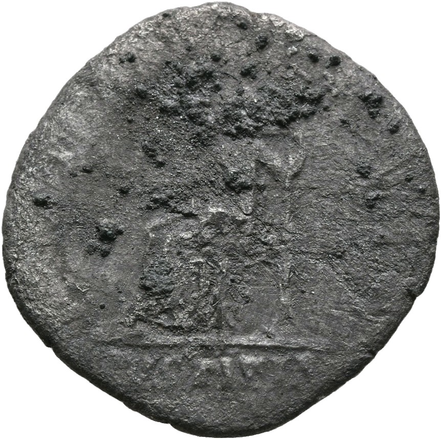 RIC II, Part 3 (second edition) Hadrian 117 Hadrian reverse, Justitia seated left on throne, holding patera and sceptre