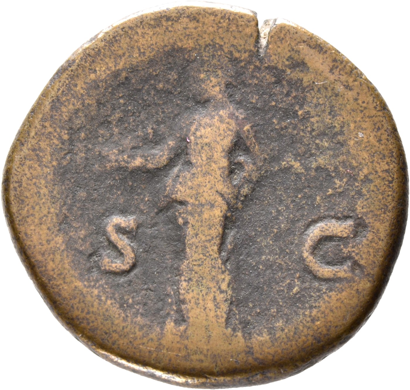 RIC II, Part 3 (second edition) Hadrian 1187 Hadrian reverse, Clementia standing left, holding patera and sceptre
