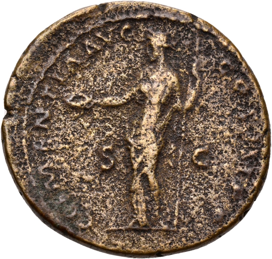 RIC II, Part 3 (second edition) Hadrian 1189 Hadrian reverse, Clementia standing left, holding patera and sceptre