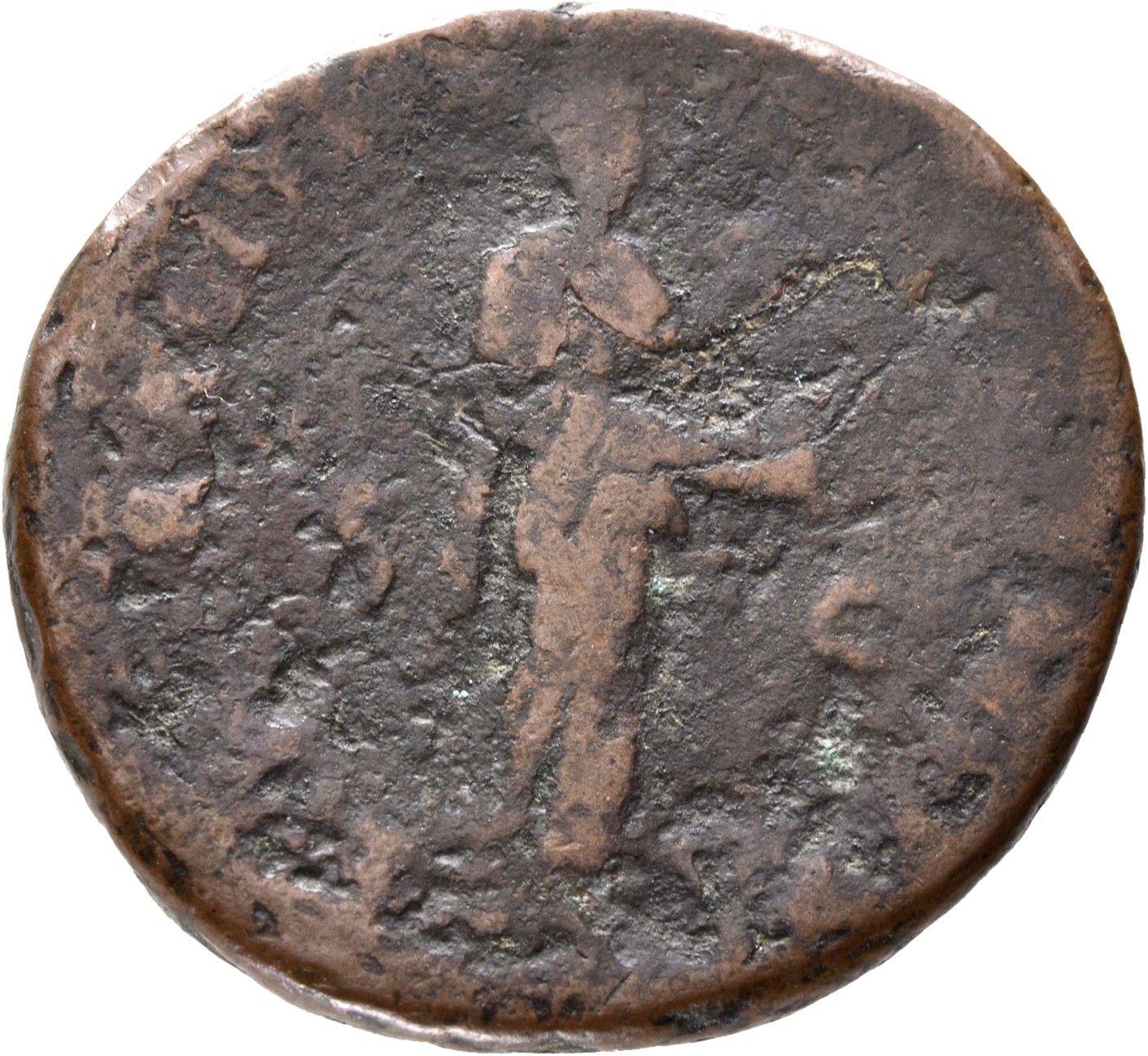 RIC II, Part 3 (second edition) Hadrian 1245 Hadrian reverse, Liberalitas standing right, emptying cornucopia held in both...