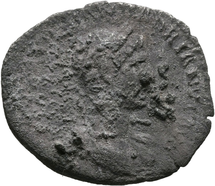 RIC II, Part 3 (second edition) Hadrian 127 Hadrian obverse, Bust of Hadrian, laureate, bare chest, traces of drapery on f...