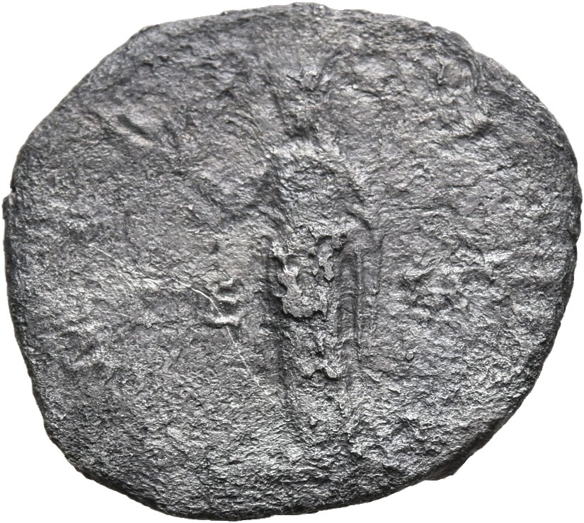 RIC II, Part 3 (second edition) Hadrian 127 Hadrian reverse, Pietas, veiled, standing left, raising hand