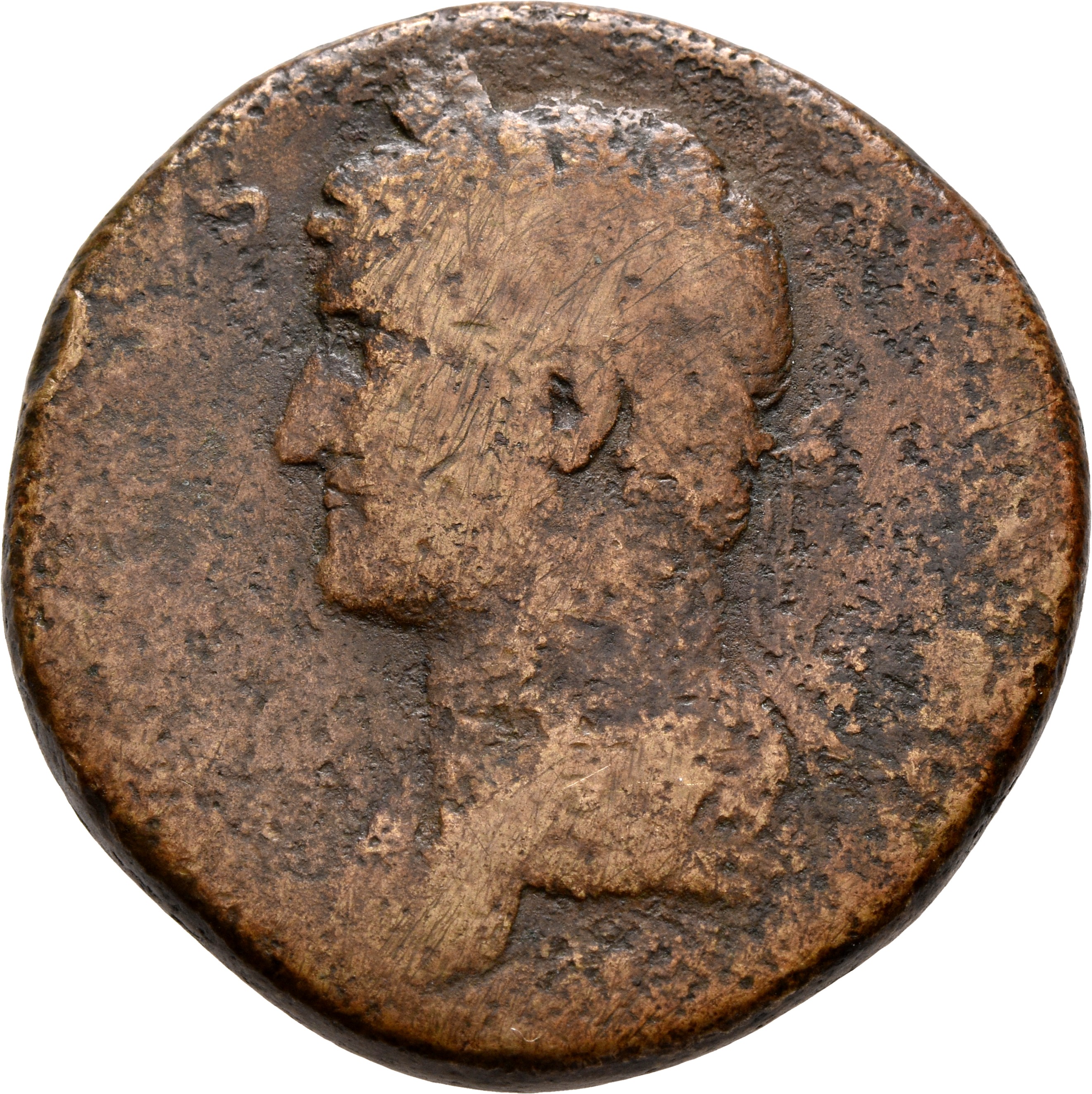 RIC II, Part 3 (second edition) Hadrian 1293 Hadrian obverse, Bust of Hadrian, laureate, draped, left, viewed from rear or...