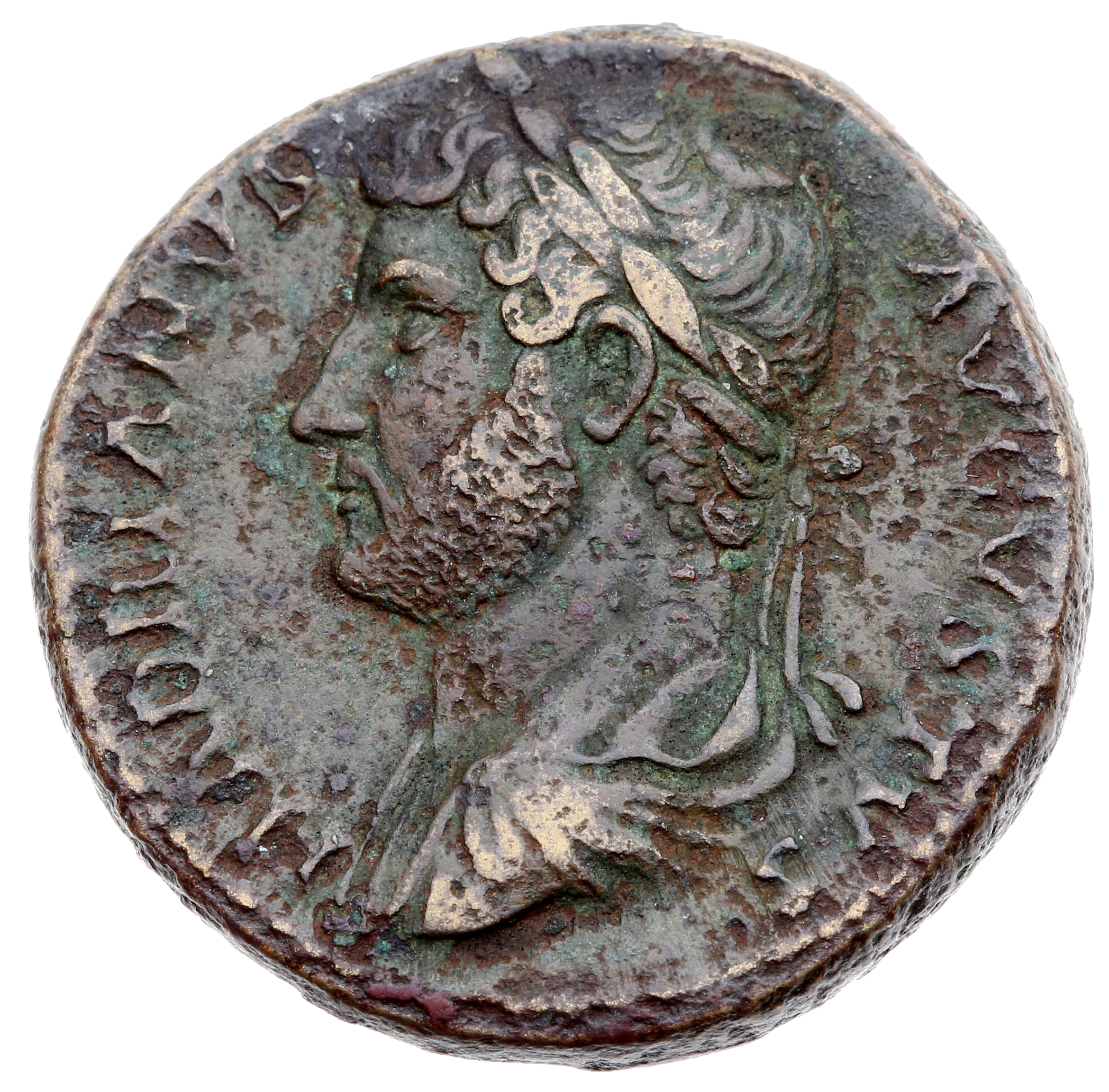 RIC II, Part 3 (second edition) Hadrian 1329 Hadrian obverse, Head of Hadrian, laureate, left
