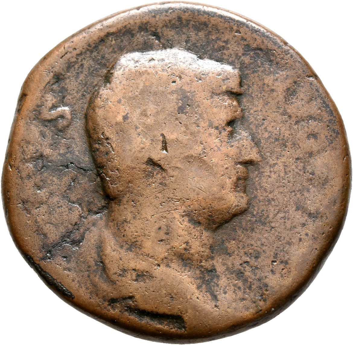 RIC II, Part 3 (second edition) Hadrian 1366 Hadrian obverse, Bust of Hadrian, draped and cuirassed, right, viewed from re...
