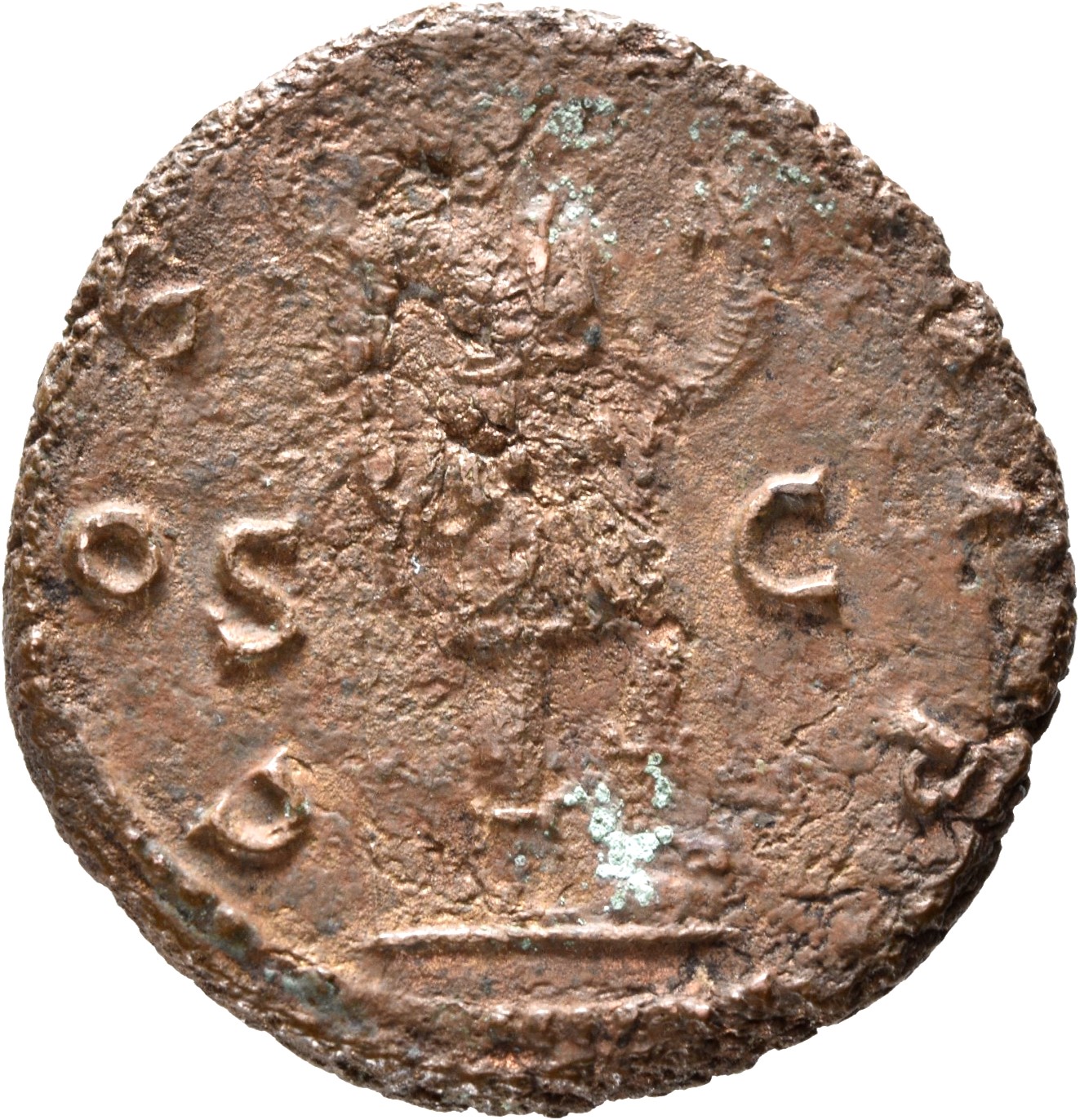 RIC II, Part 3 (second edition) Hadrian 1373 Hadrian reverse, Roma standing right, resting foot on helmet, holding spear a...