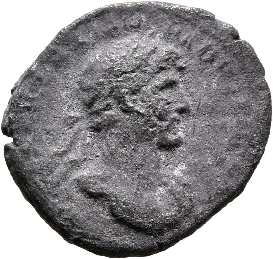 RIC II, Part 3 (second edition) Hadrian 138 Hadrian obverse, Bust of Hadrian, laureate, bare chest, traces of drapery on f...