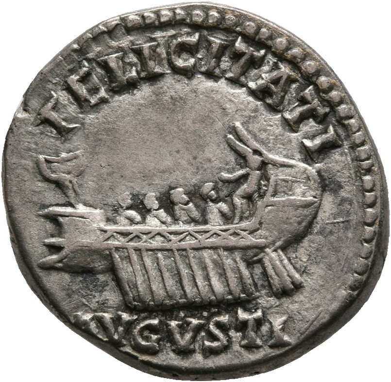 RIC II, Part 3 (second edition) Hadrian 1400 Hadrian reverse, Ship, left