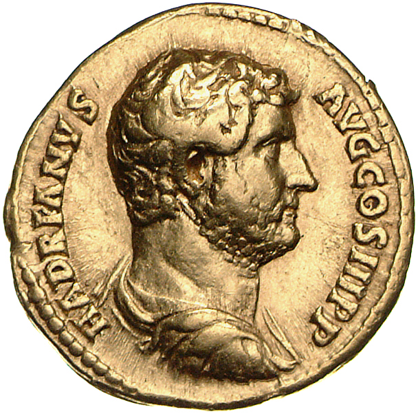 RIC II, Part 3 (second edition) Hadrian 1437 Hadrian obverse, Bust of Hadrian, draped and cuirassed, right, viewed from re...