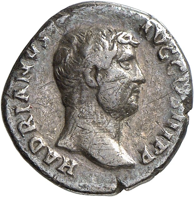 RIC II, Part 3 (second edition) Hadrian 1482 Hadrian obverse, Head of Hadrian, right