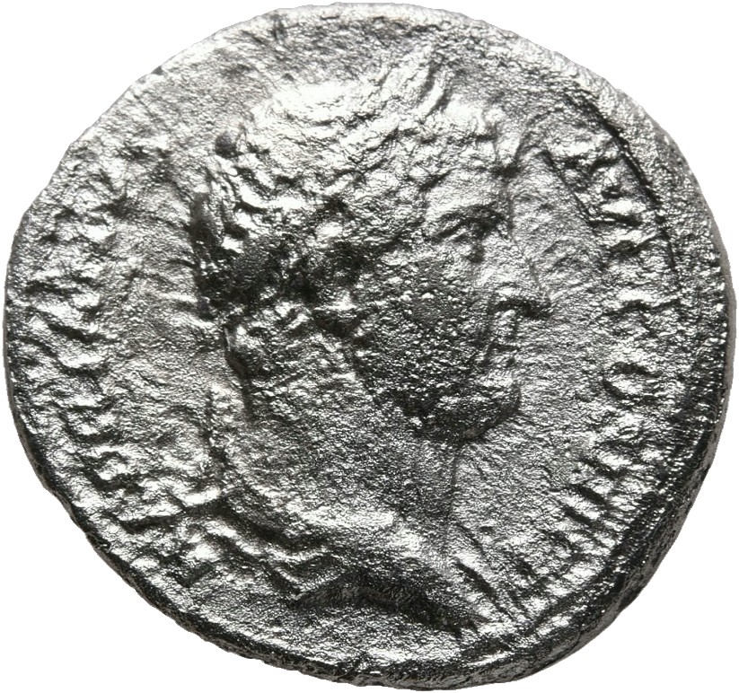 RIC II, Part 3 (second edition) Hadrian 1485 Hadrian obverse, Bust of Hadrian, laureate, draped, right, viewed from rear o...