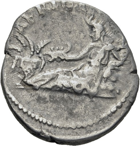 RIC II, Part 3 (second edition) Hadrian 1499 Hadrian reverse, Africa, wearing elephant scalp, reclining left, holding scor...