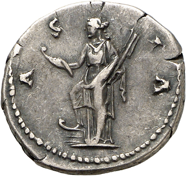 RIC II, Part 3 (second edition) Hadrian 1507 Hadrian reverse, Asia standing left, resting foot on prow, holding reaping ho...