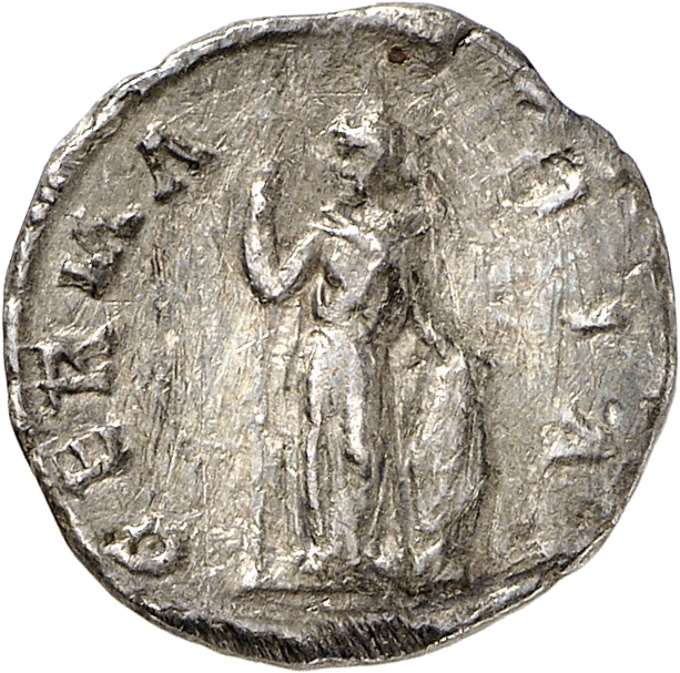 RIC II, Part 3 (second edition) Hadrian 1512 Hadrian reverse, Germania standing facing, head left, holding spear and resti...