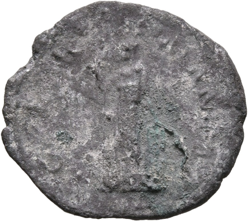 RIC II, Part 3 (second edition) Hadrian 1513 Hadrian reverse, Germania standing facing, head left, holding spear and resti...