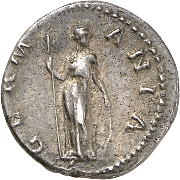 RIC II, Part 3 (second edition) Hadrian 1518 Hadrian reverse, Germania standing facing, head right, holding spear and rest...