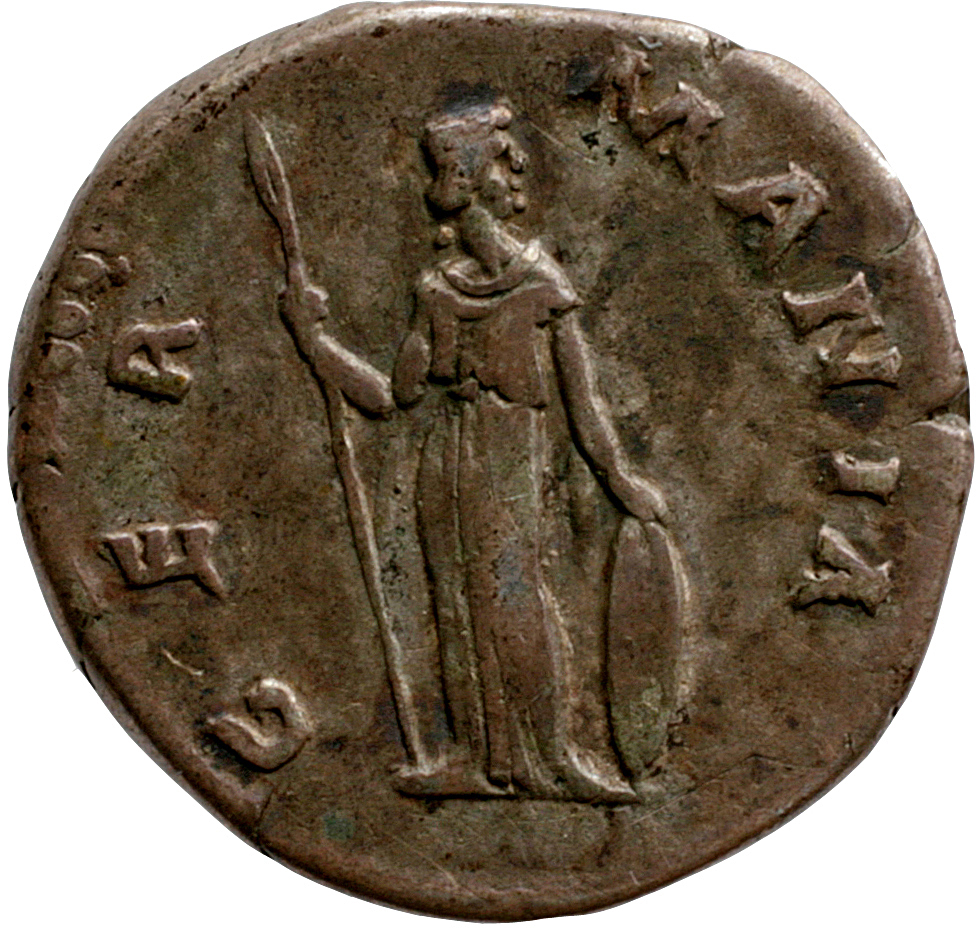 RIC II, Part 3 (second edition) Hadrian 1519 Hadrian reverse, Germania standing facing, head right, holding spear and rest...