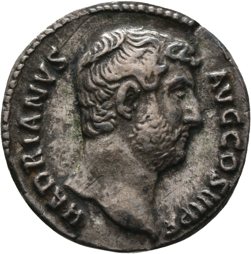 RIC II, Part 3 (second edition) Hadrian 1519 Hadrian obverse, Head of Hadrian, right
