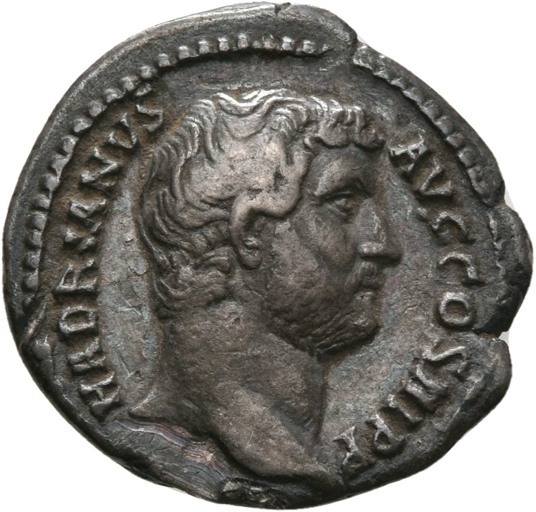 RIC II, Part 3 (second edition) Hadrian 1535 Hadrian obverse, Head of Hadrian, right