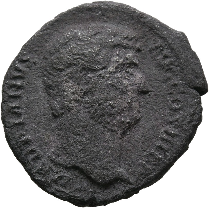 RIC II, Part 3 (second edition) Hadrian 1544 Hadrian obverse, Head of Hadrian, right