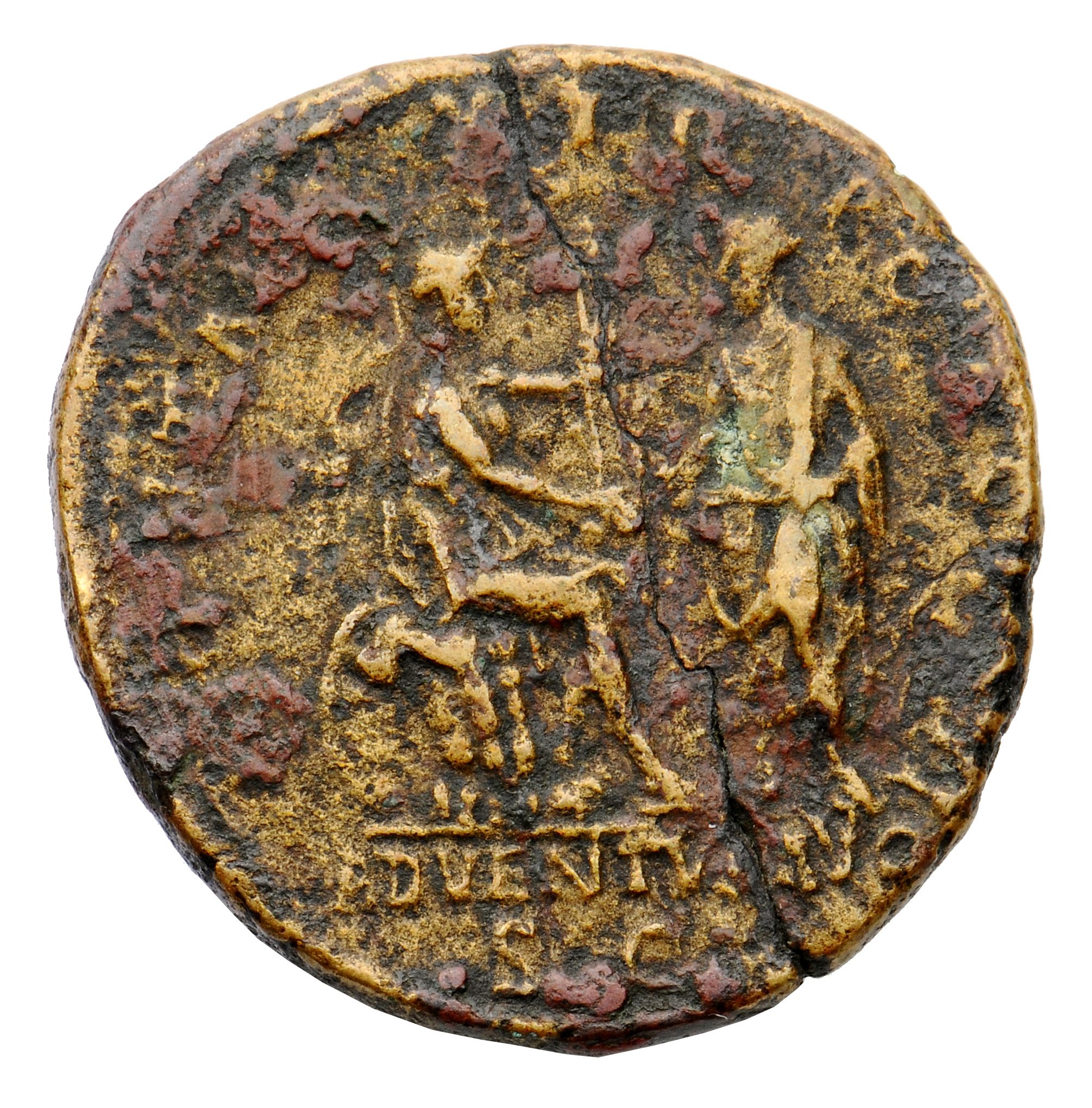 RIC II, Part 3 (second edition) Hadrian 159 Hadrian reverse, Roma seated right on cuirass and shield, holding vertical spe...