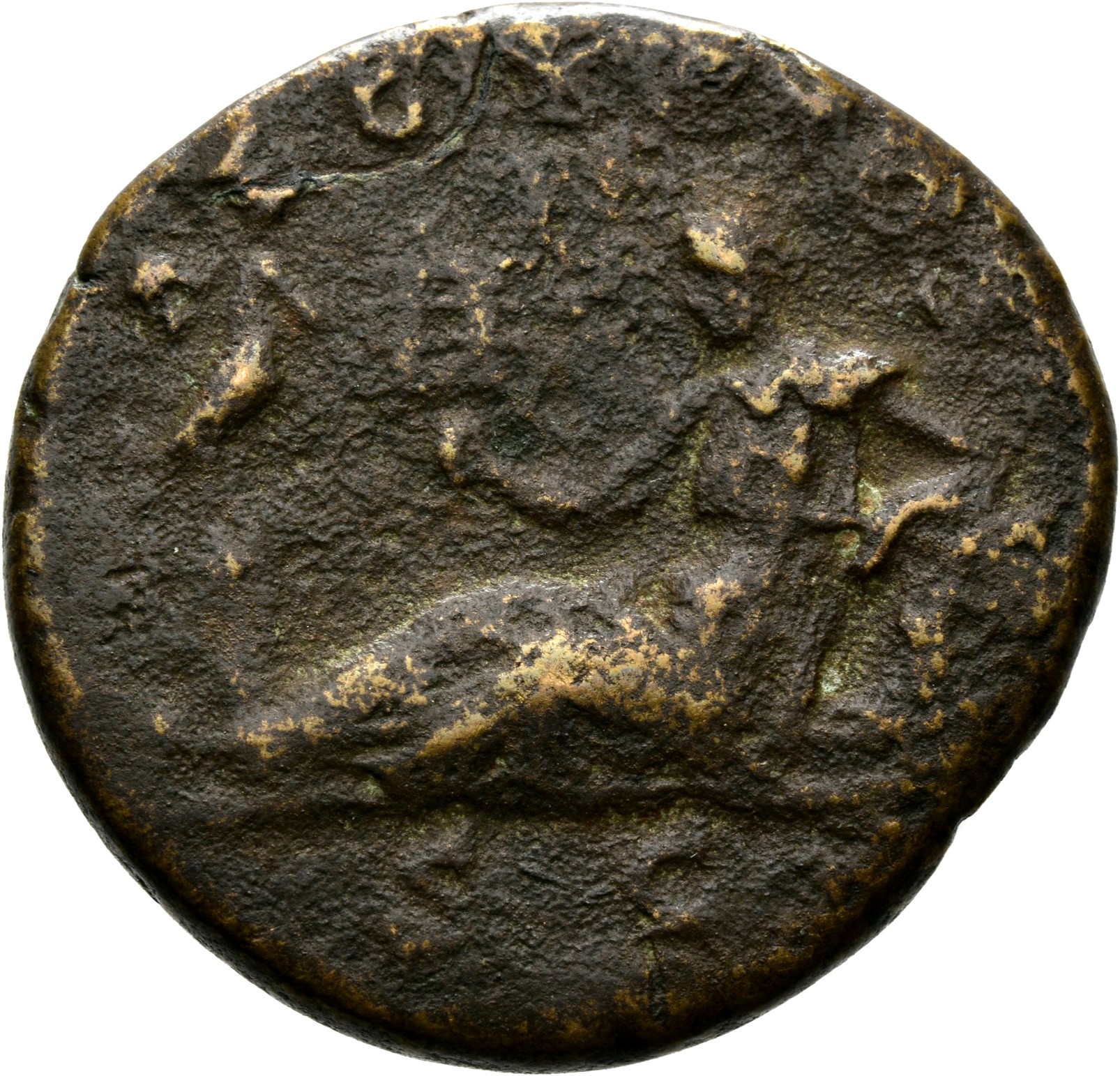 RIC II, Part 3 (second edition) Hadrian 1600 Hadrian reverse, Aegyptos reclining left, holding sistrum and resting on frui...