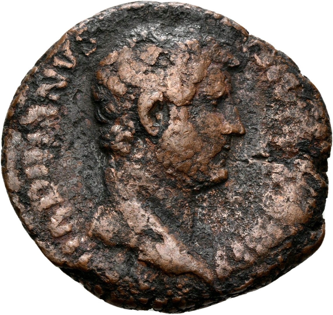 RIC II, Part 3 (second edition) Hadrian 1614 Hadrian obverse, Head of Hadrian, right