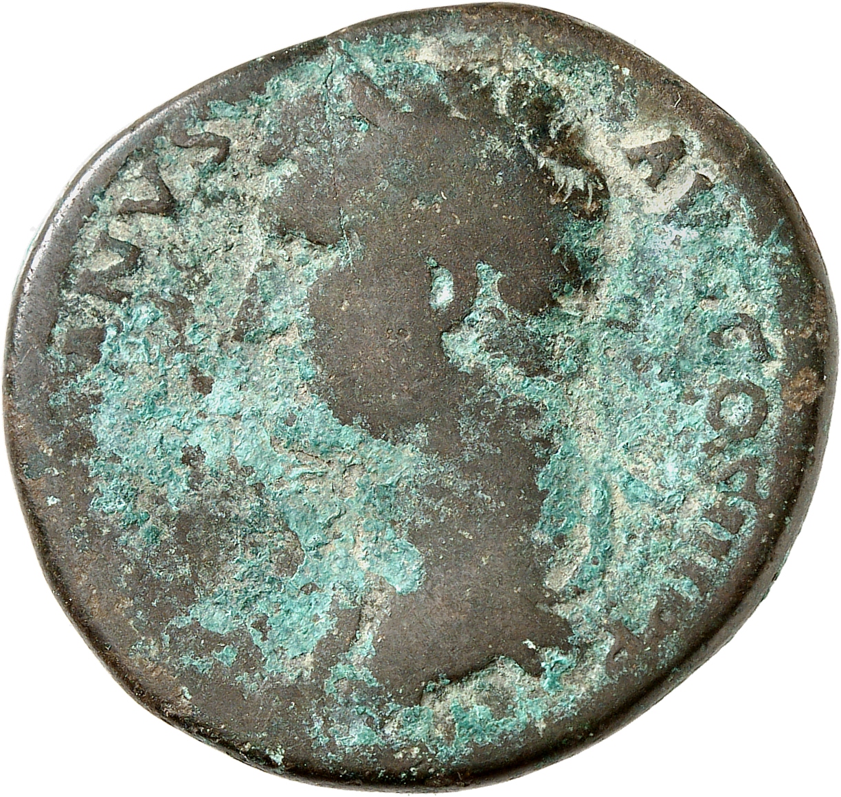 RIC II, Part 3 (second edition) Hadrian 1650 Hadrian obverse, Bust of Hadrian, laureate, draped, right, viewed from rear o...