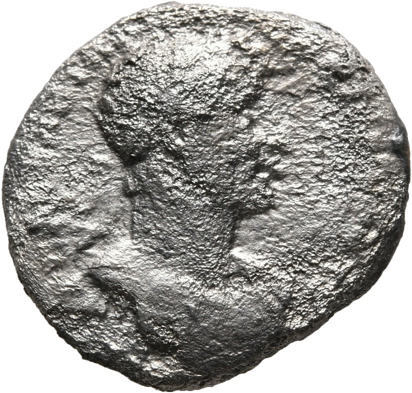 RIC II, Part 3 (second edition) Hadrian 168 Hadrian obverse, Bust of Hadrian, laureate, bare chest, traces of drapery on f...
