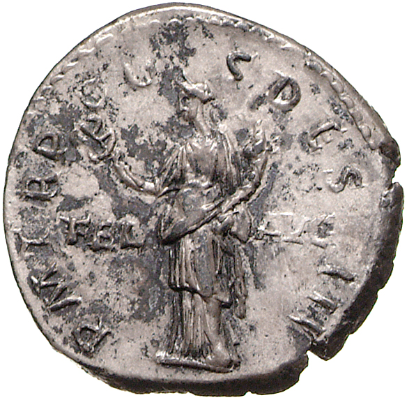 RIC II, Part 3 (second edition) Hadrian 171 Hadrian reverse, Felicitas, standing left, holding caduceus and cornucopia