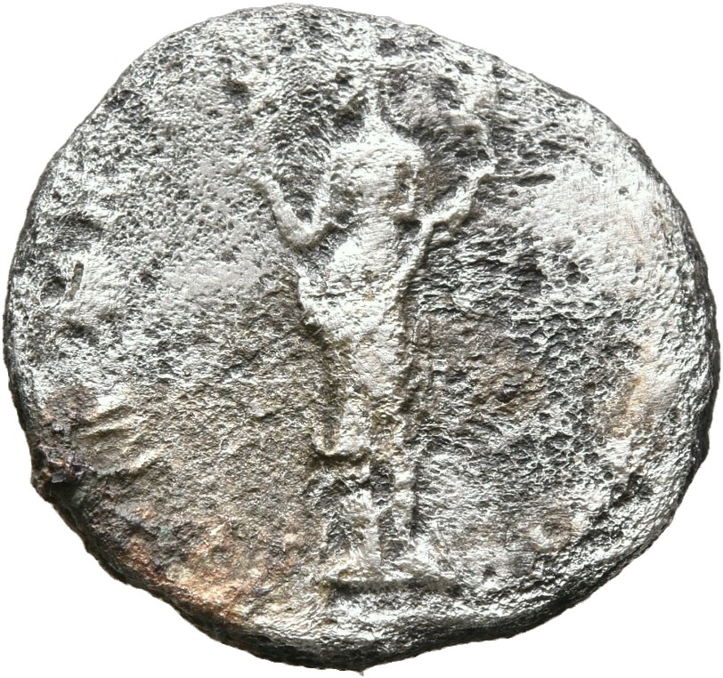 RIC II, Part 3 (second edition) Hadrian 190 Hadrian reverse, Aeternitas standing facing, head left, holding busts of the S...