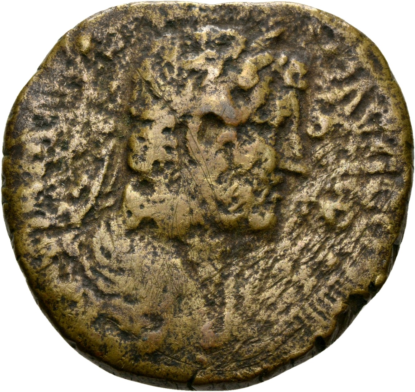 RIC II, Part 3 (second edition) Hadrian 1942 Hadrian obverse, Bust of Hadrian, laureate, draped, right, viewed from rear o...