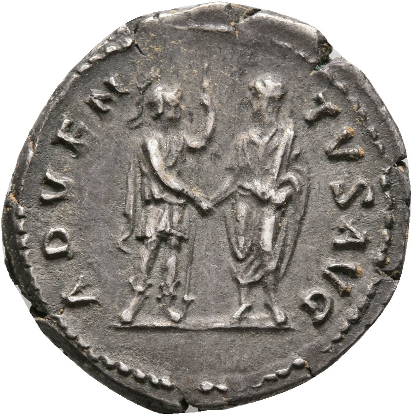 RIC II, Part 3 (second edition) Hadrian 1984 Hadrian reverse, Roma standing right, holding spear and clasping hands with H...