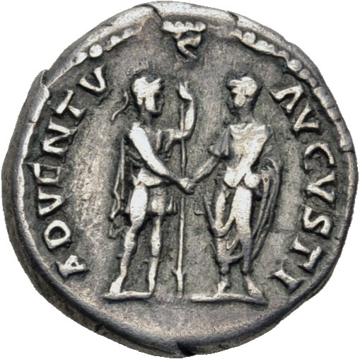RIC II, Part 3 (second edition) Hadrian 1985 Hadrian reverse, Roma standing right, holding spear and clasping hands with H...